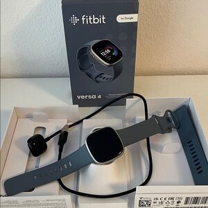 Fitbit Versa 4 Smartwatch - Blue/Gray